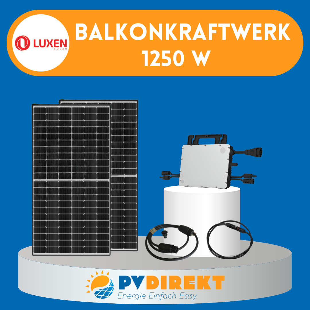 Balkonkraftwerk 1250 W Luxen